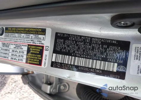 2009 Toyota Avalon Xl from USA, damaged, VIN 4T1BK36B49U330416